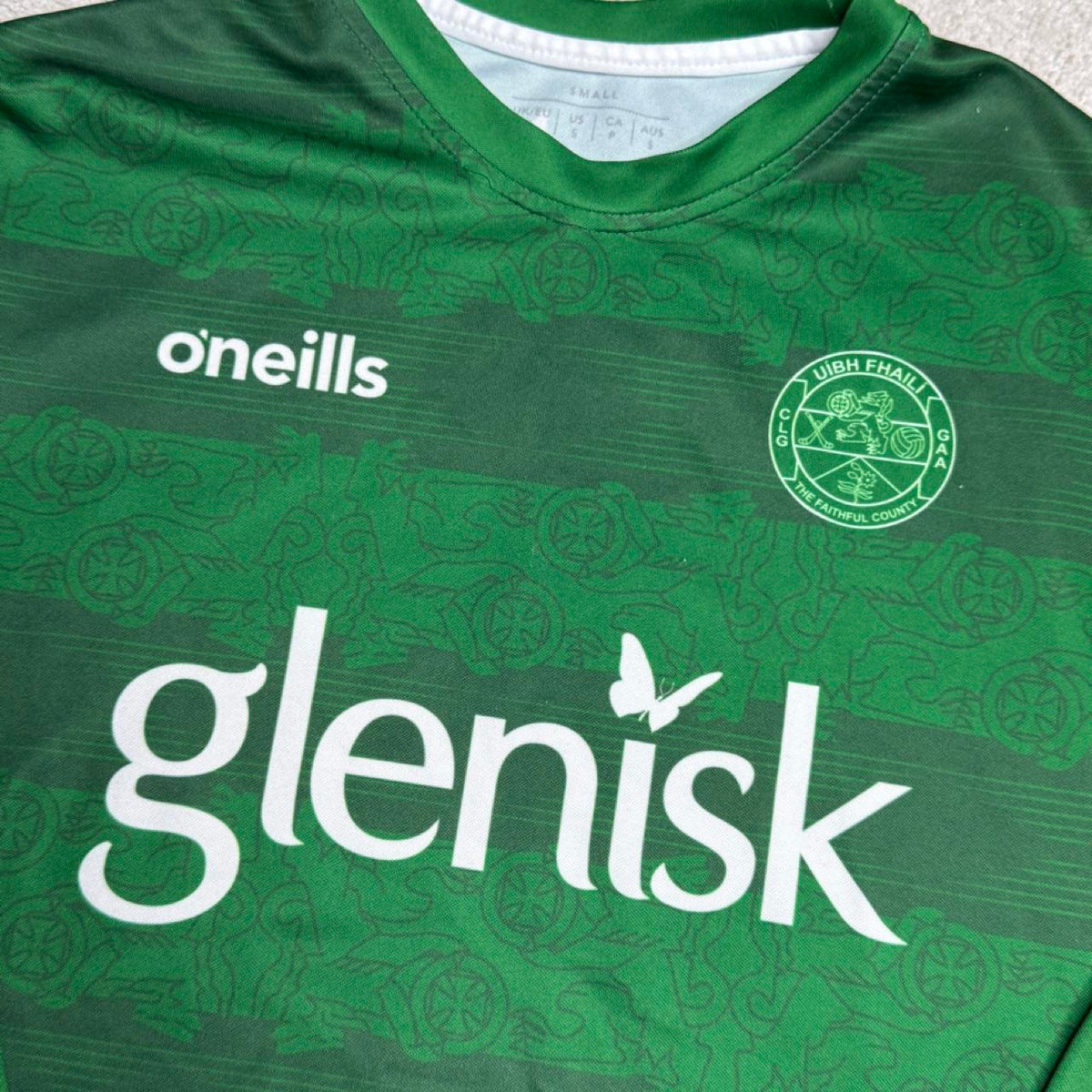 Offaly GAA long-sleeve training jersey (Size: Small)