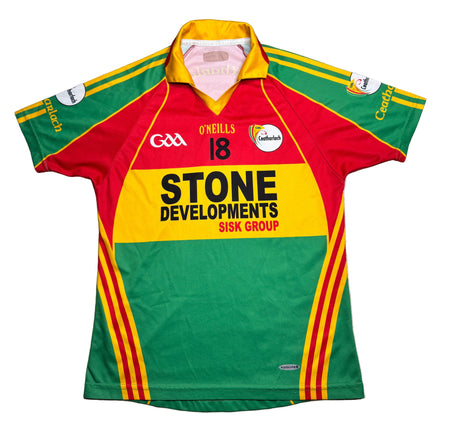 2009/2011 Carlow GAA Player Fit Home Jersey Number 18 - O'Neills GAA and hurling jersey - Jersey King