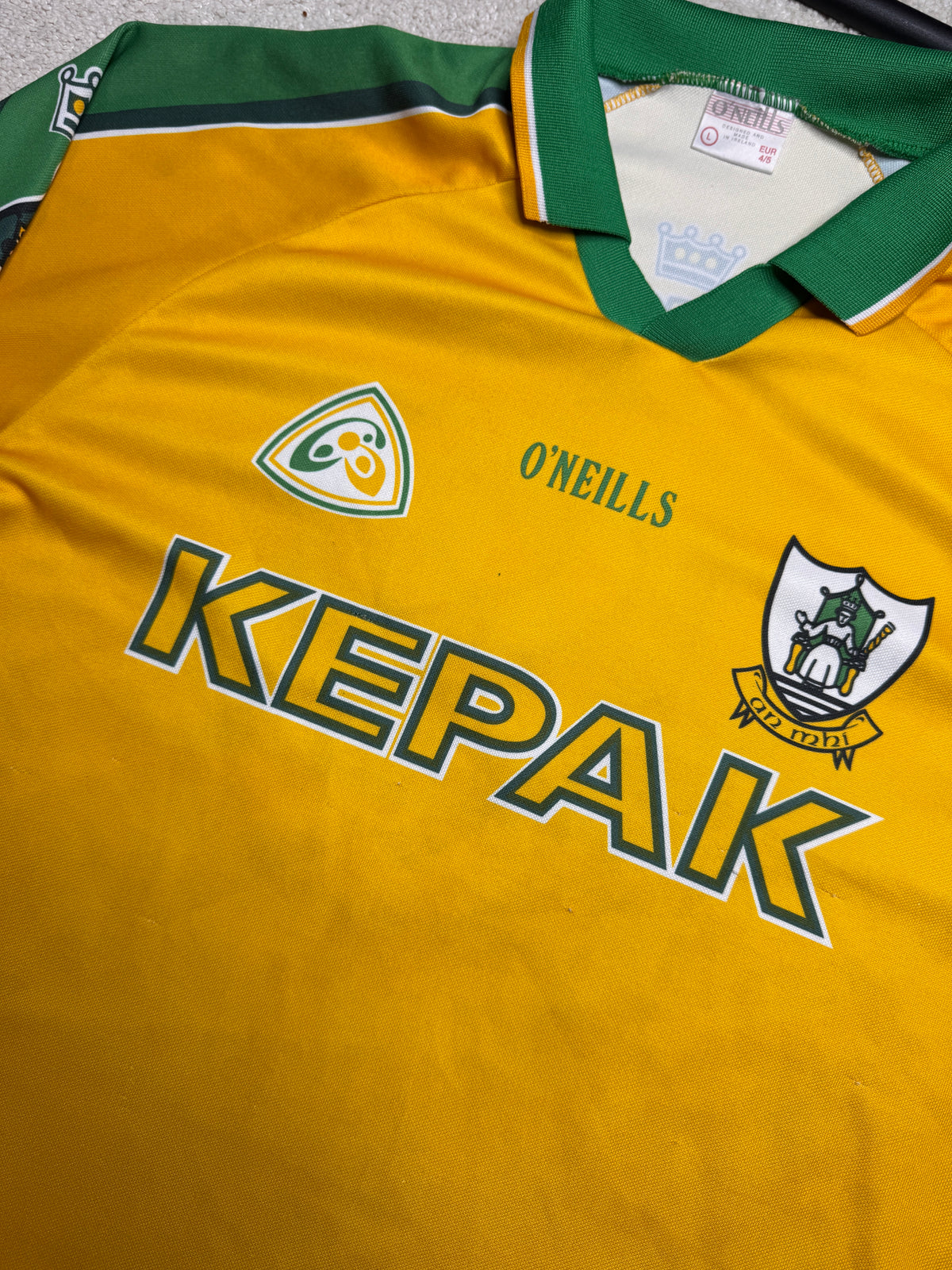 Rare Long Sleeve 2001/2002 Meath GAA Jersey Player Issue Number 18 - O'Neills GAA and hurling jersey - Jersey King - view 4