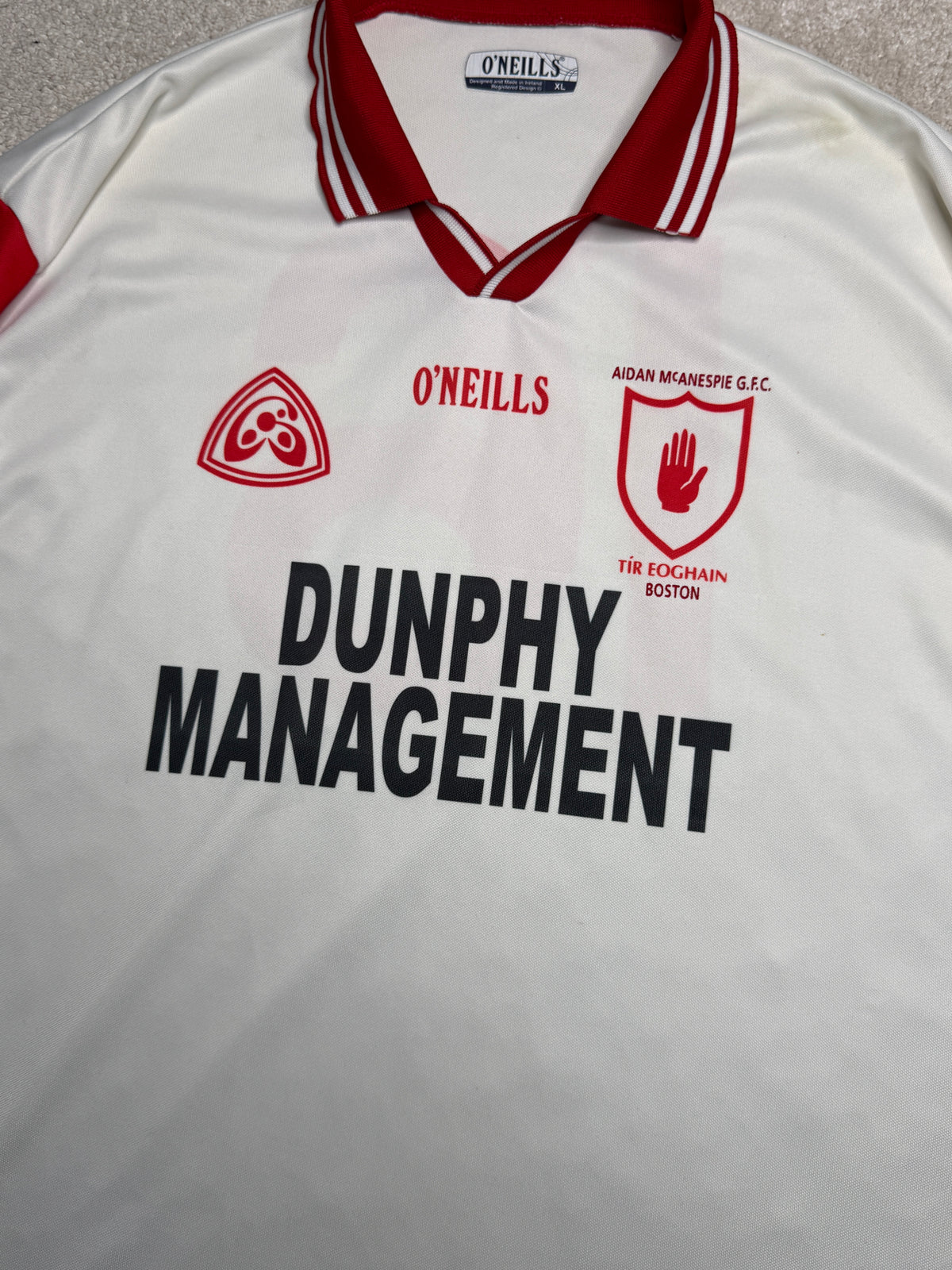 Aidan McAnespie's Tyrone Boston Jersey Number 16 - O'Neills GAA and hurling jersey - Jersey King - view 4