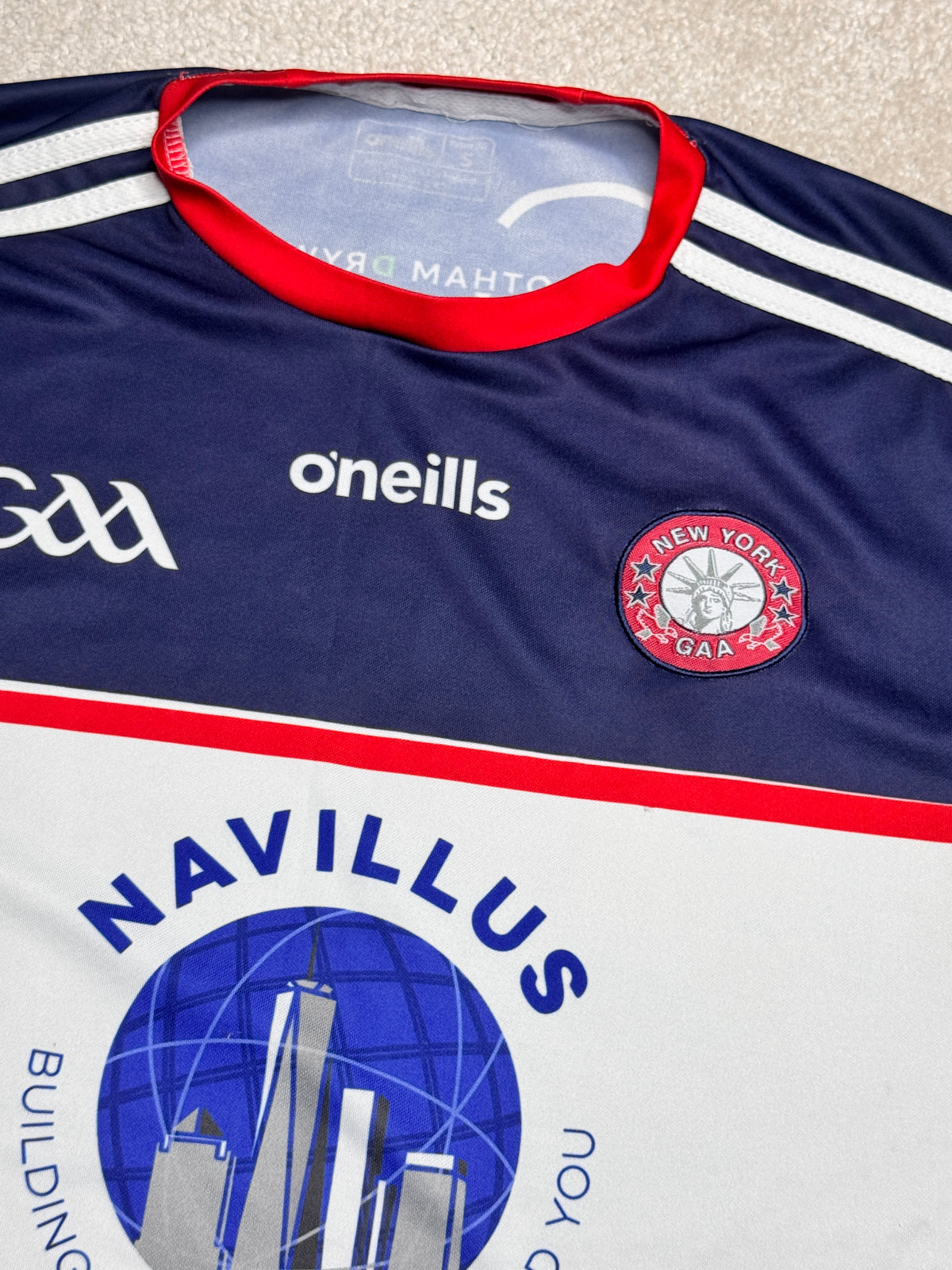 New York GAA Home Tight Fit Jersey - O'Neills GAA and hurling jersey - Jersey King - view 4