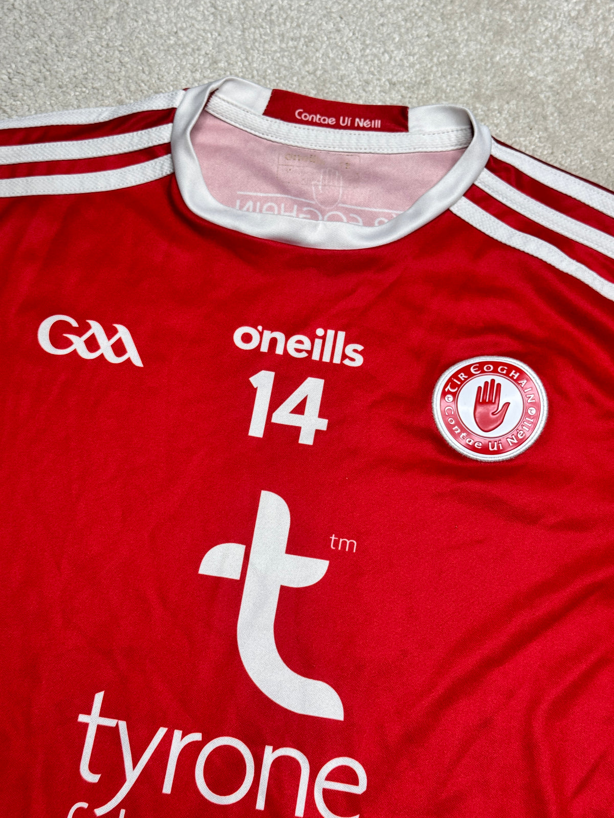 2020 Tyrone Away Jersey Number 14 - O'Neills GAA and hurling jersey - Jersey King - view 4