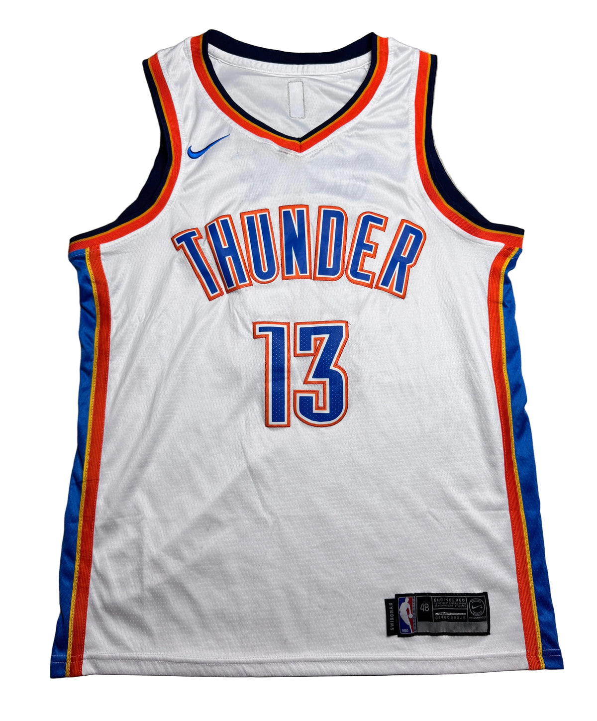 Nike Paul George Oklahoma City Thunder Number 13 - Nike sports jersey - Jersey King