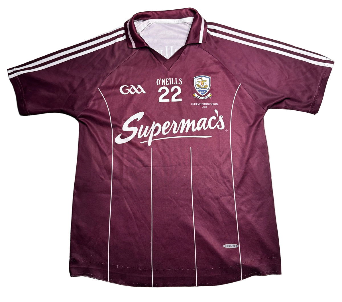 2010/2011 Galway Hurling Development Jersey Number 22 - O'Neills GAA and hurling jersey - Jersey King