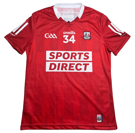 2021 Matchworn Cork GAA Tight Fit Jersey with GPS Pouch Number 34 - O'Neills GAA and hurling jersey - Jersey King