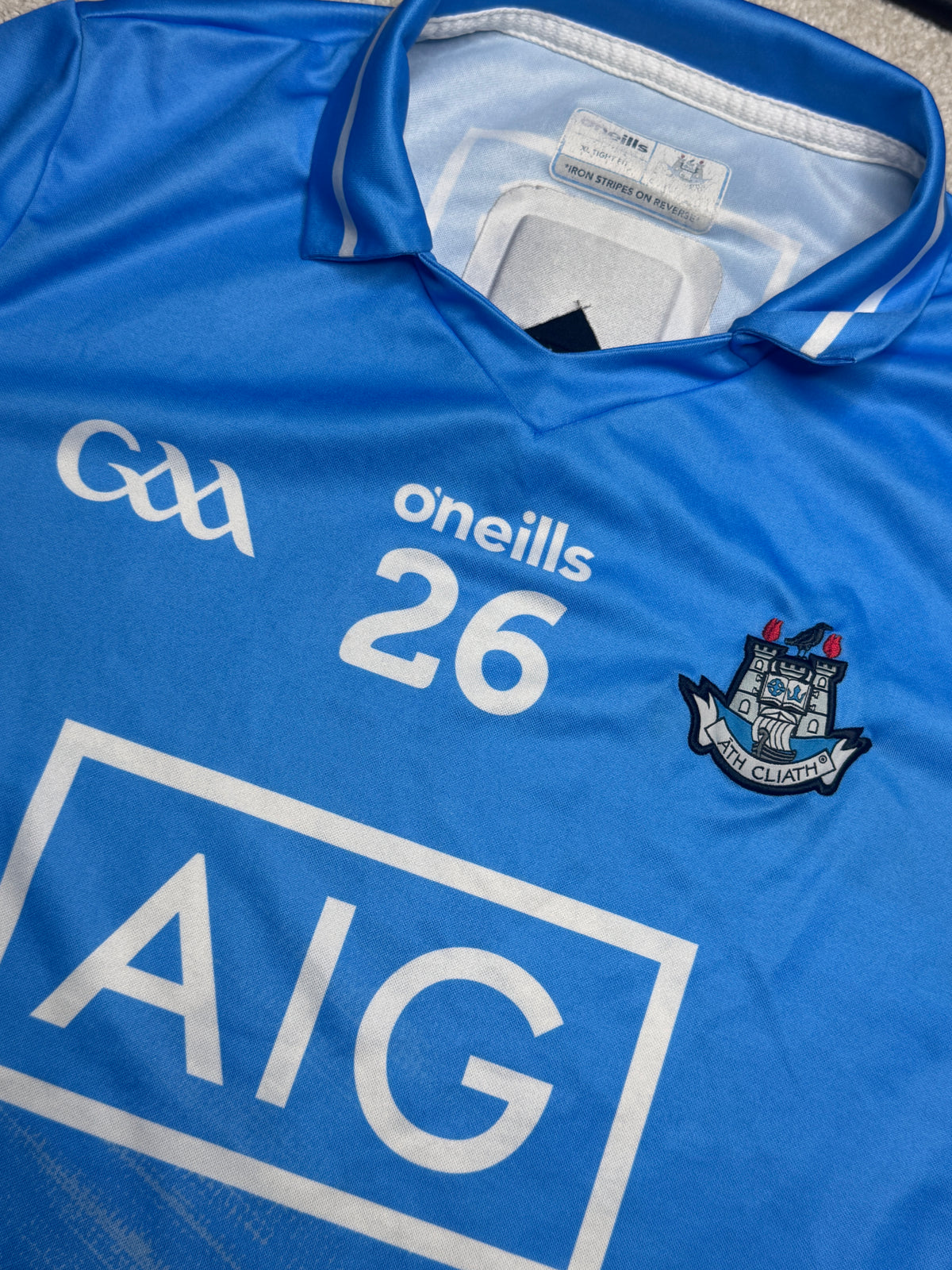 2020/2021 Match Worn Dublin GAA Tight Fit Jersey Number 26 GPS Pouch - O'Neills GAA and hurling jersey - Jersey King - view 4