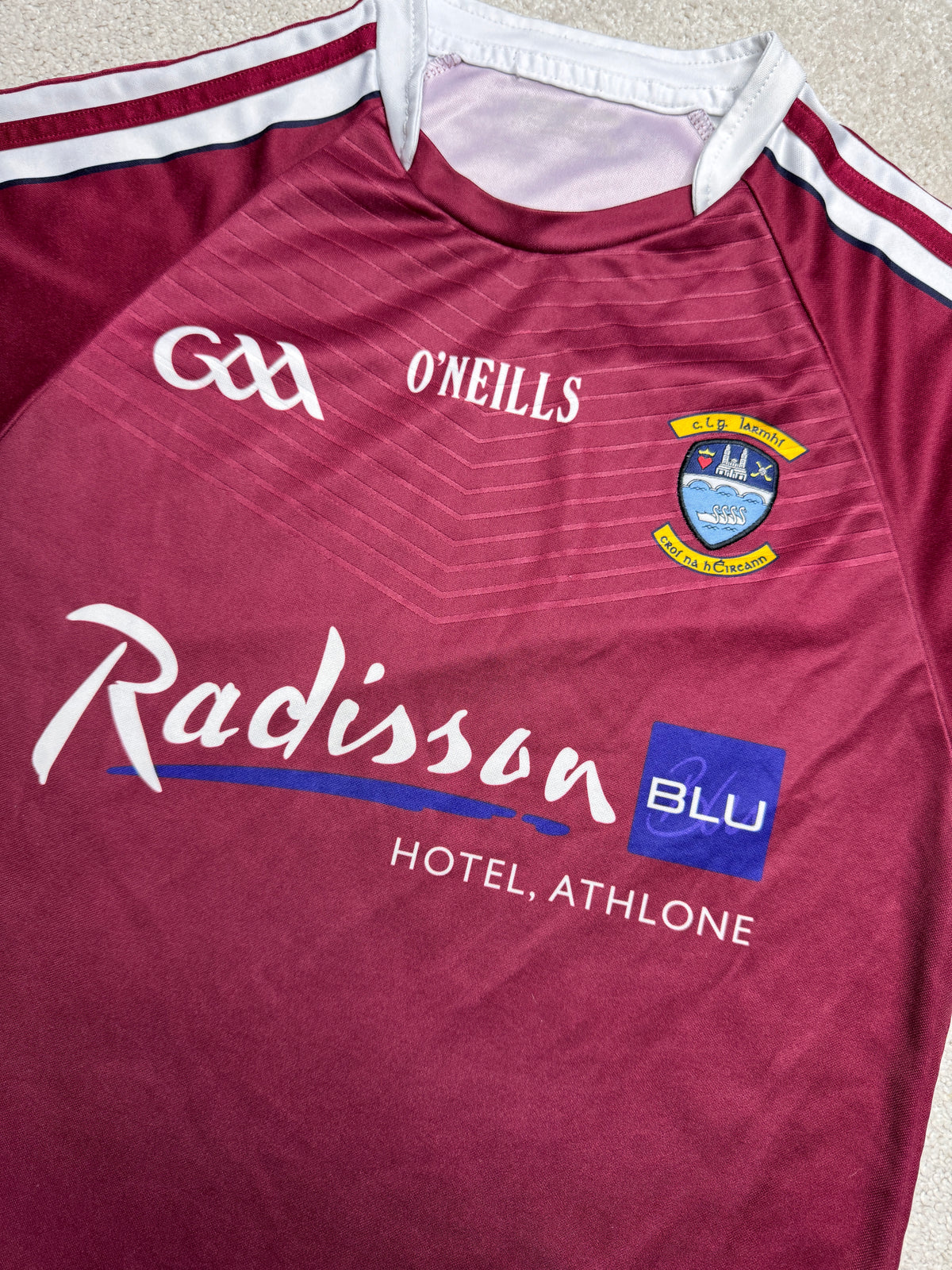 2017 Westmeath Tight Fit GAA Jersey Radisson Blu Sponsor - O'Neills GAA and hurling jersey - Jersey King - view 4
