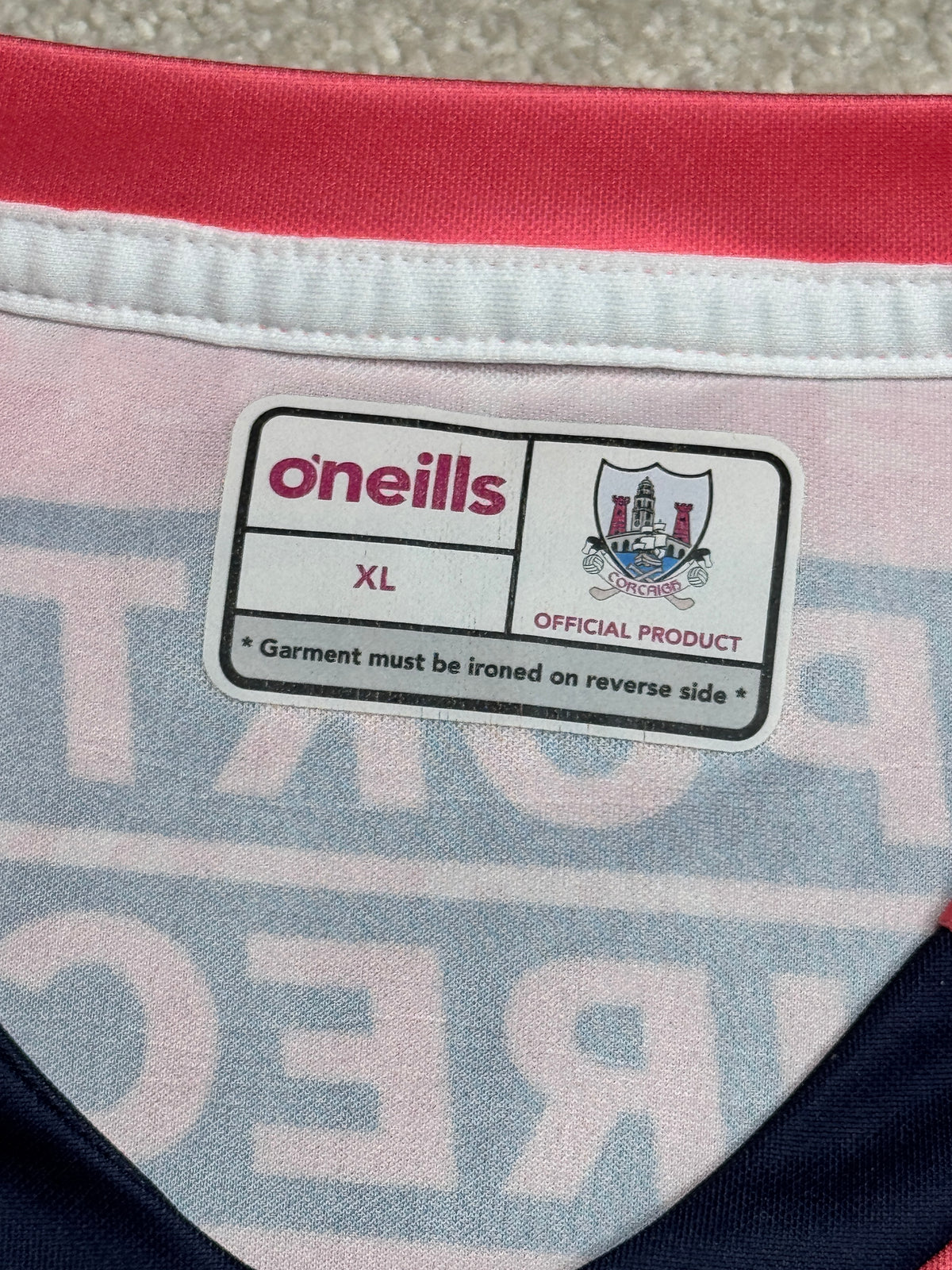Cork GAA Training Jersey - O'Neills GAA and hurling jersey - Jersey King - view 3