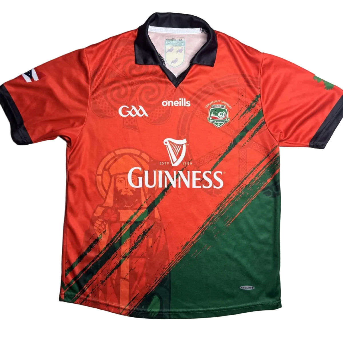 Rare Cleveland GAA 75th Year Anniversary Jersey - O'Neills GAA and hurling jersey - Jersey King