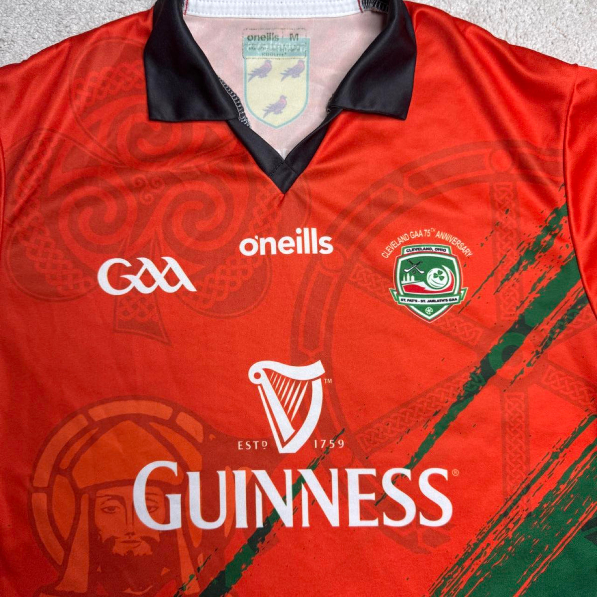 Rare Cleveland GAA 75th Year Anniversary Jersey (Size: Medium)