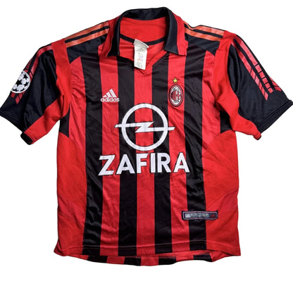 AC Milan 2003/2004 Home Jersey Number 7 - Adidas football jersey - Jersey King